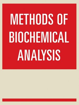 cover image of Methods of Biochemical Analysis